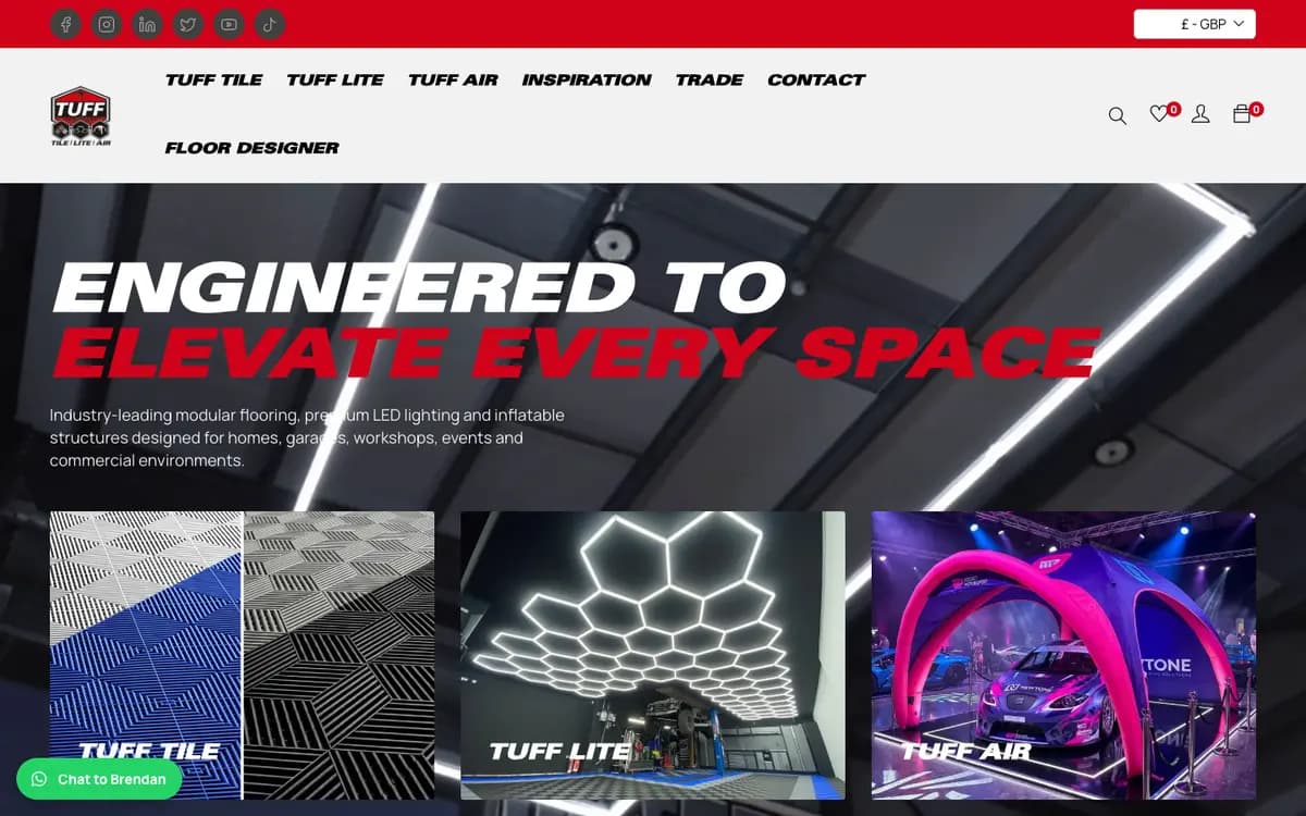 Tuff-Tile homepage